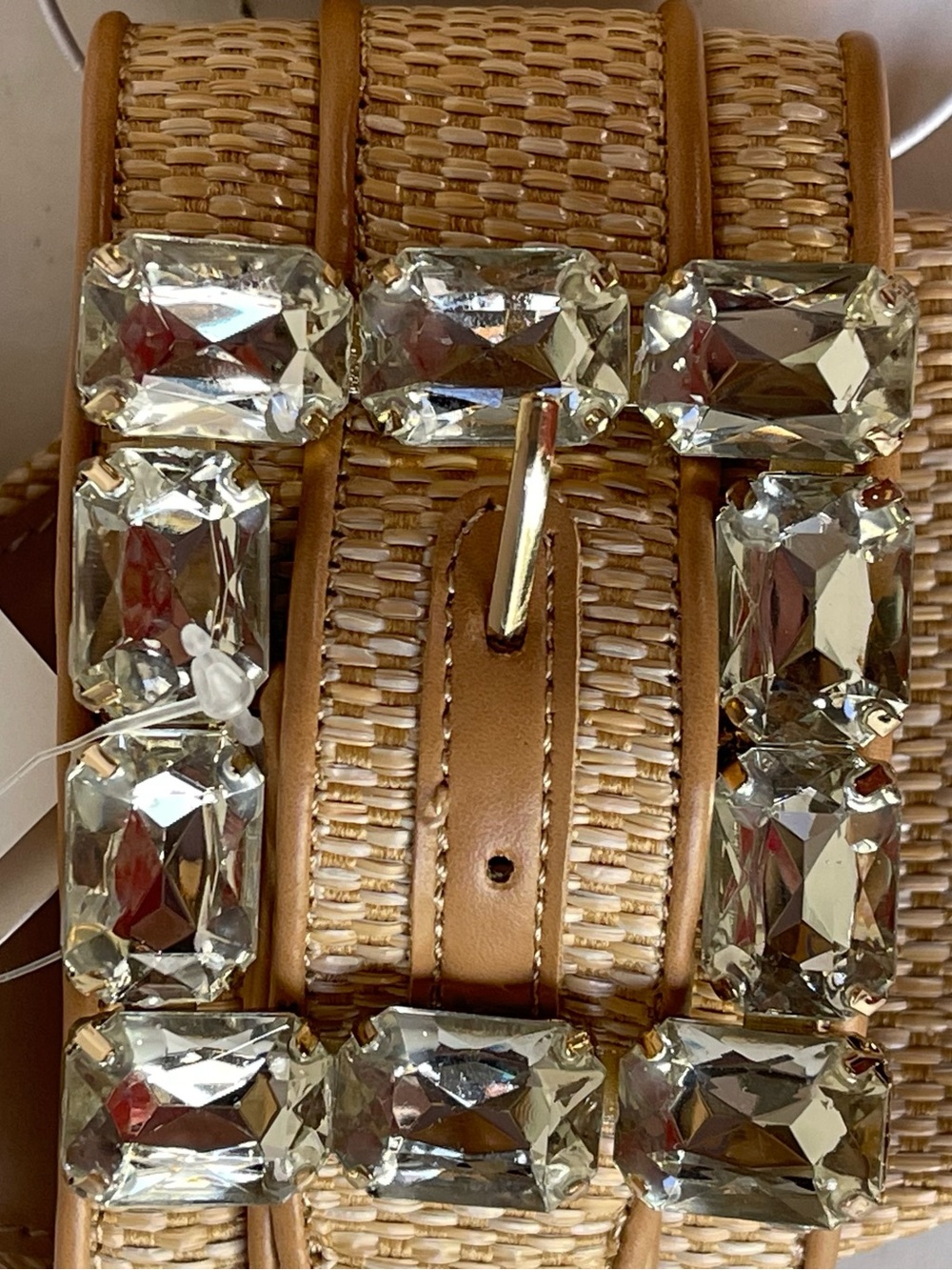 a new day Rhinestone Buckle Tan Kelsey Slide Sandals - Picture 8 of 12
